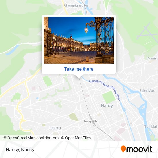 Mapa Nancy