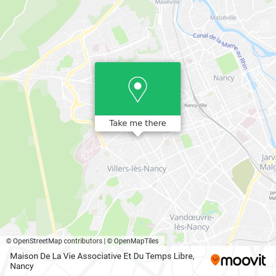 Mapa Maison De La Vie Associative Et Du Temps Libre