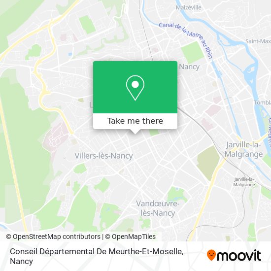 Mapa Conseil Départemental De Meurthe-Et-Moselle