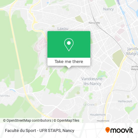 Faculté du Sport - UFR STAPS map