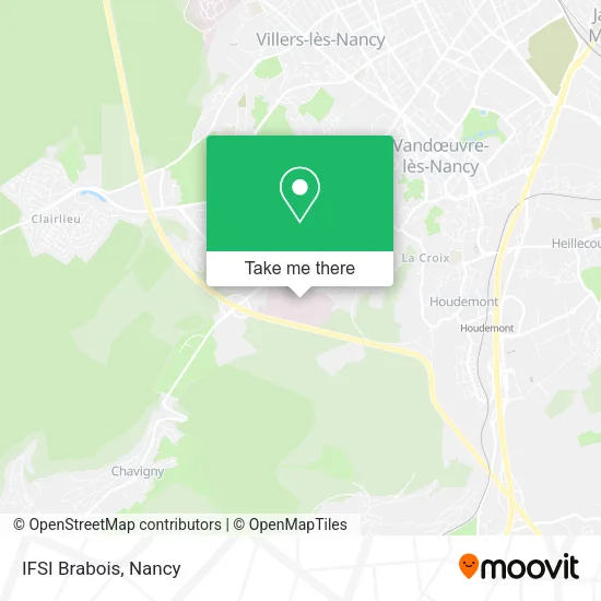 IFSI Brabois map