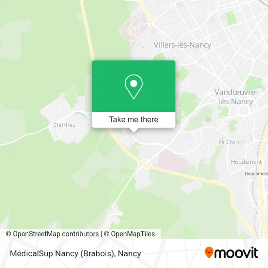 MédicalSup Nancy (Brabois) map