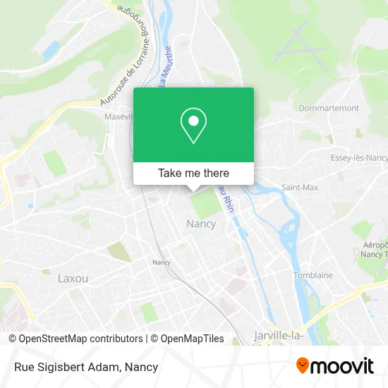 Rue Sigisbert Adam map
