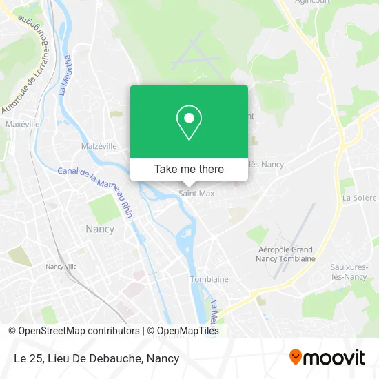 Le 25, Lieu De Debauche map