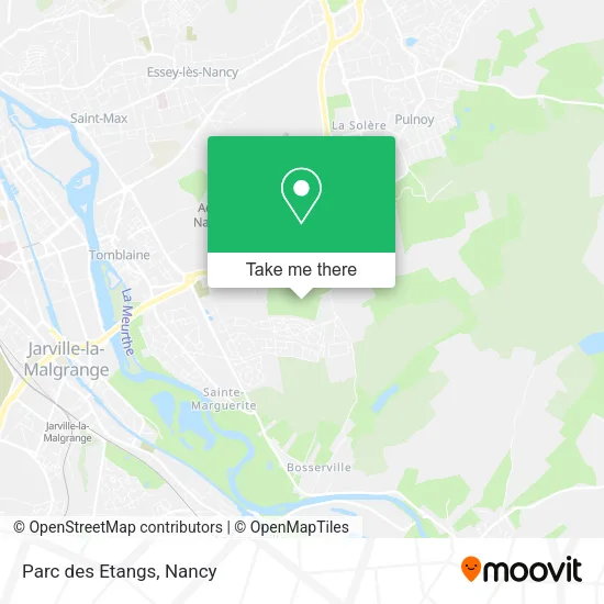 Parc des Etangs map