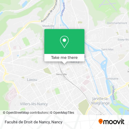 Faculté de Droit de Nancy map