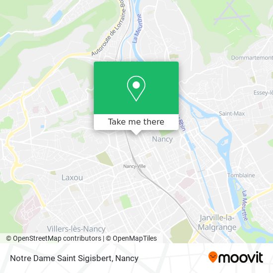 Notre Dame Saint Sigisbert map