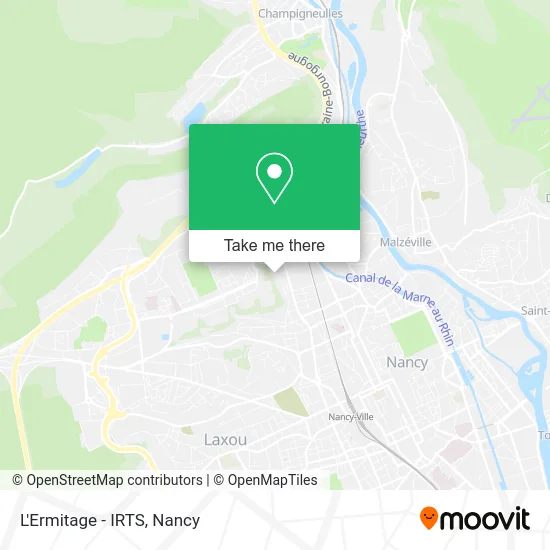 L'Ermitage - IRTS map