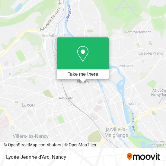 Lycée Jeanne d'Arc map