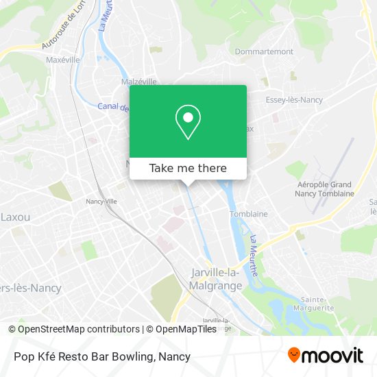 Mapa Pop Kfé Resto Bar Bowling