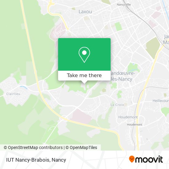 IUT Nancy-Brabois map