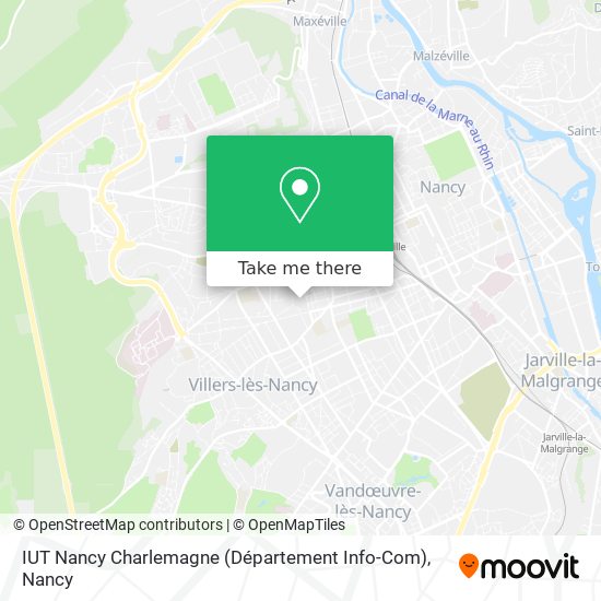 IUT Nancy Charlemagne (Département Info-Com) map