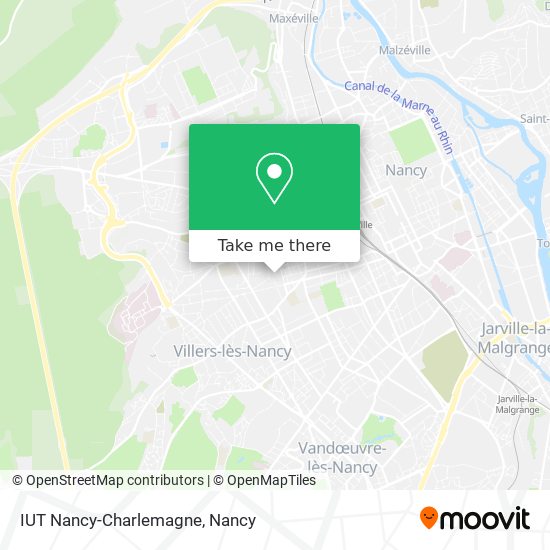 Mapa IUT Nancy-Charlemagne