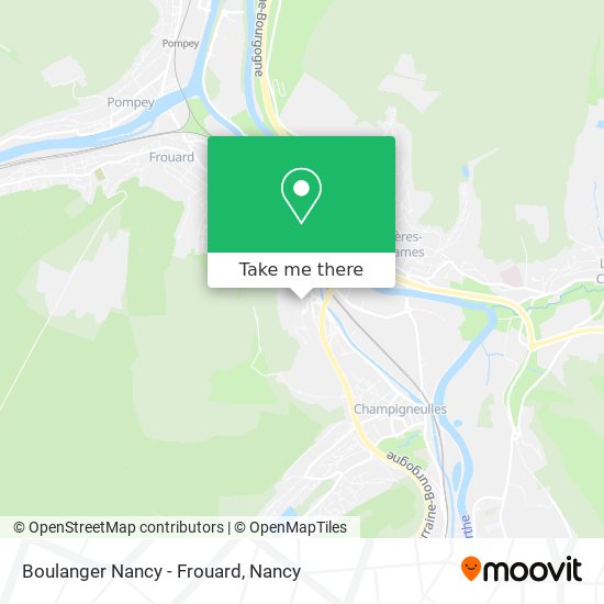 Mapa Boulanger Nancy - Frouard