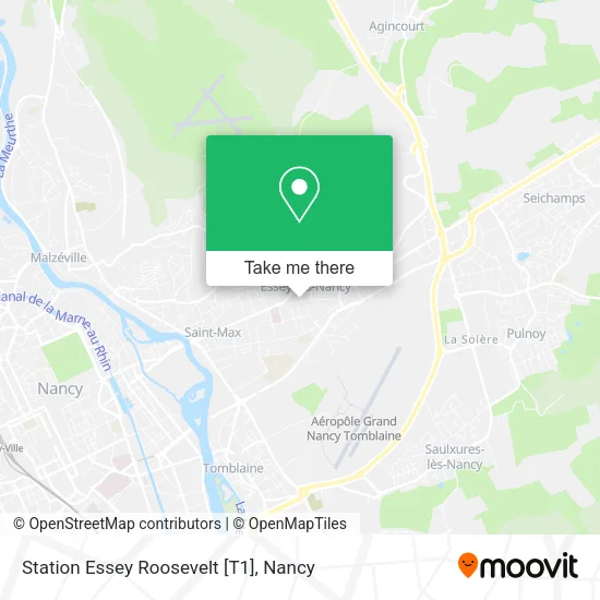 Station Essey Roosevelt [T1] map