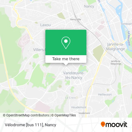 Vélodrome [bus 111] map
