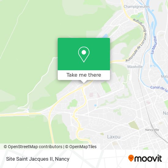 How to get to Site Saint Jacques II in Max ville by Bus or Train