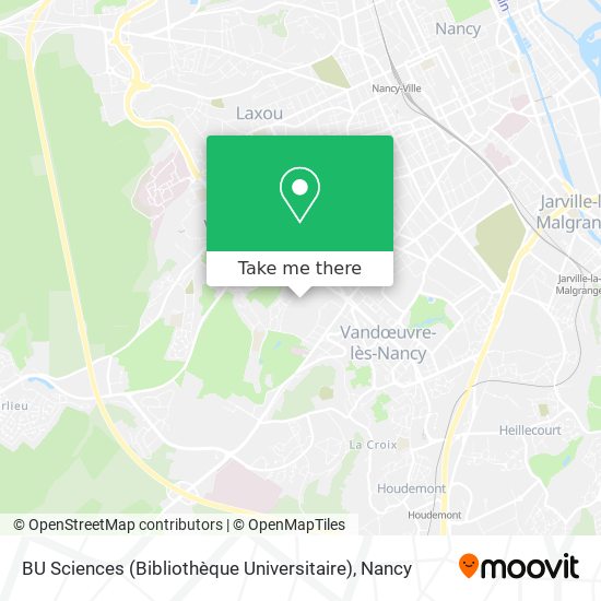 BU Sciences (Bibliothèque Universitaire) map