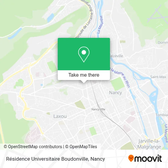 Résidence Universitaire Boudonville map
