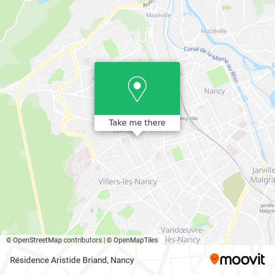 Résidence Aristide Briand map