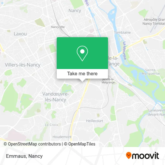 Emmaüs map