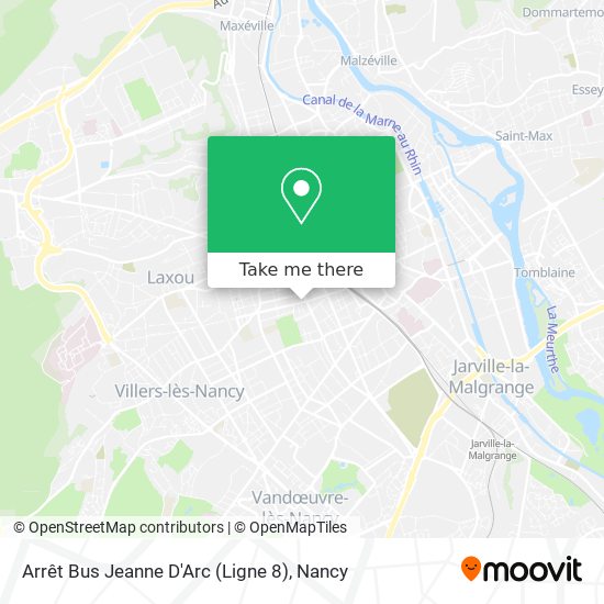 Arrêt Bus Jeanne D'Arc (Ligne 8) map