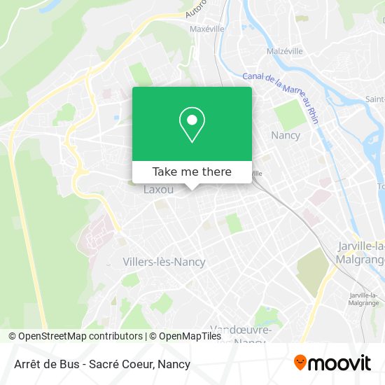 Arrêt de Bus - Sacré Coeur map