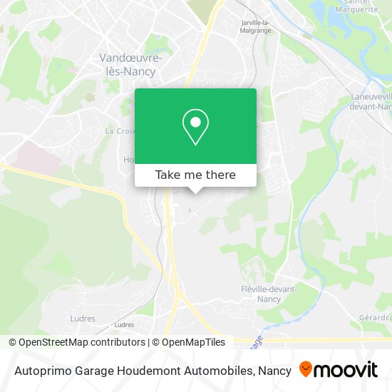 Autoprimo Garage Houdemont Automobiles map