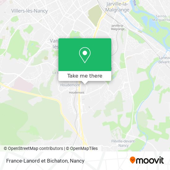 France-Lanord et Bichaton map