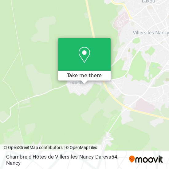 Chambre d'Hôtes de Villers-les-Nancy-Dareva54 map