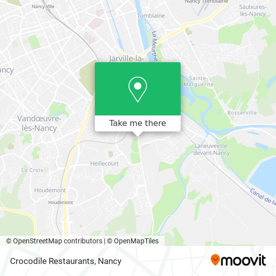 Mapa Crocodile Restaurants
