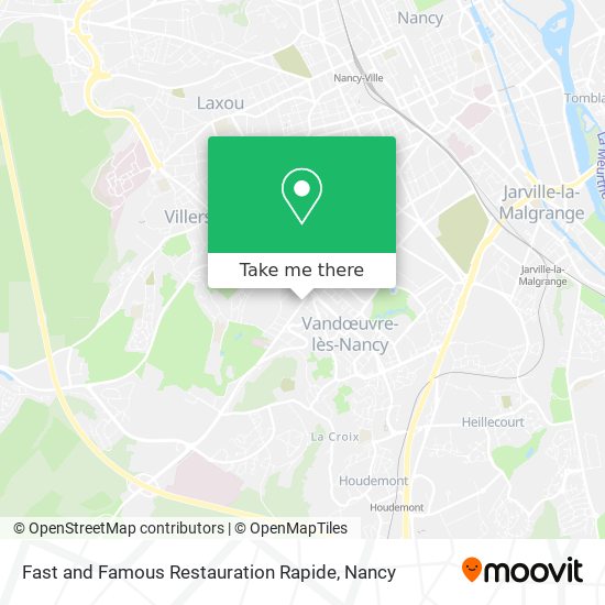Mapa Fast and Famous Restauration Rapide