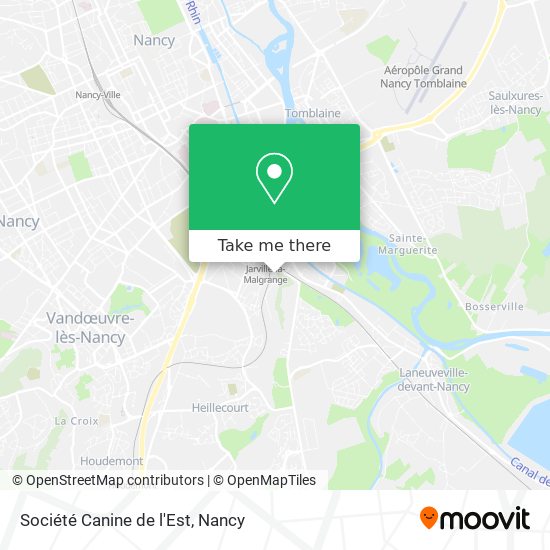 Société Canine de l'Est map