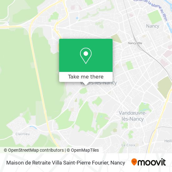 Maison de Retraite Villa Saint-Pierre Fourier map