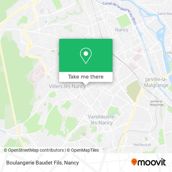 Boulangerie Baudet Fils map
