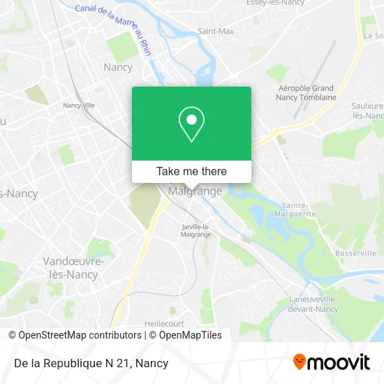 De la Republique N 21 map