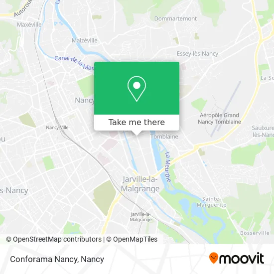 Conforama Nancy map