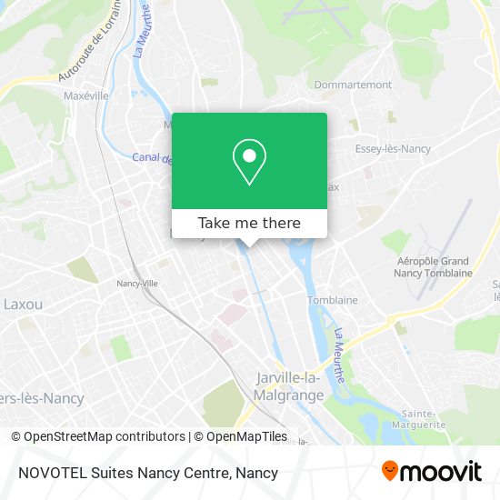 Mapa NOVOTEL Suites Nancy Centre