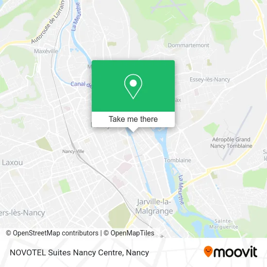 NOVOTEL Suites Nancy Centre map