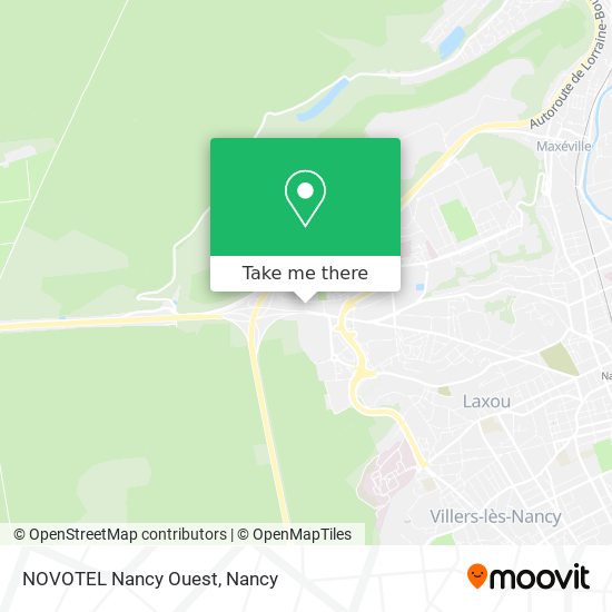 NOVOTEL Nancy Ouest map