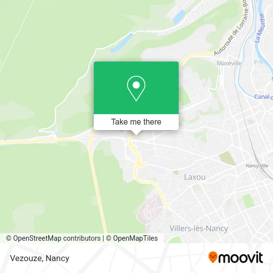 Vezouze map