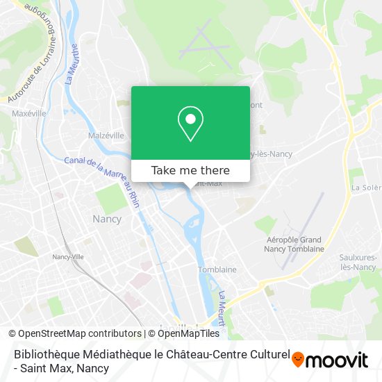 Bibliothèque Médiathèque le Château-Centre Culturel - Saint Max map
