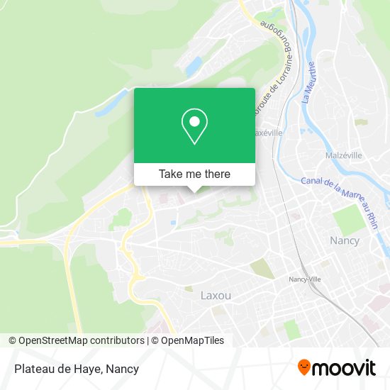 Plateau de Haye map