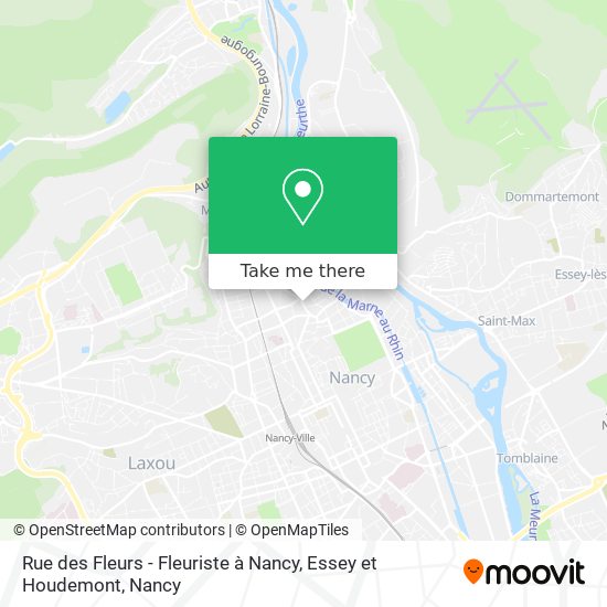 Rue des Fleurs - Fleuriste à Nancy, Essey et Houdemont map