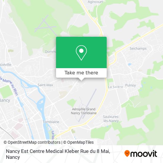 Nancy Est Centre Medical Kleber Rue du 8 Mai map