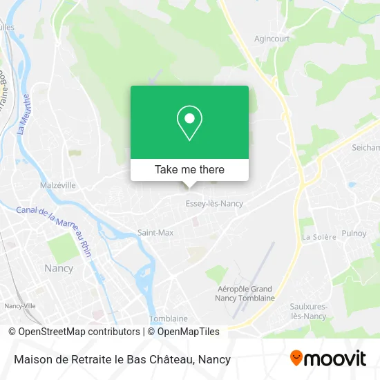 Maison de Retraite le Bas Château map