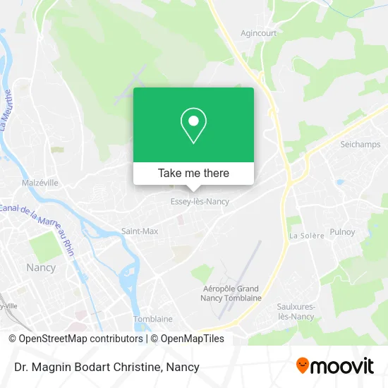 Dr. Magnin Bodart Christine map