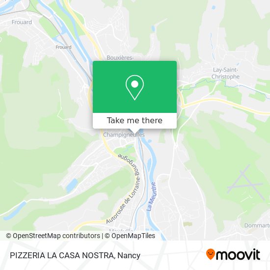 PIZZERIA LA CASA NOSTRA map