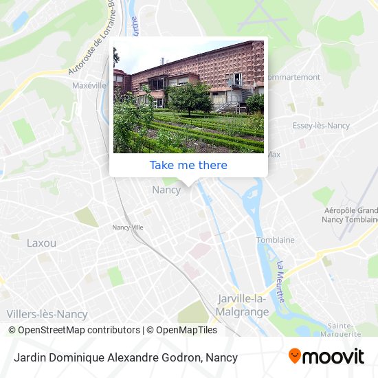 Jardin Dominique Alexandre Godron map