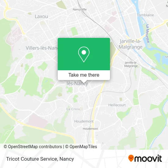 Tricot Couture Service map